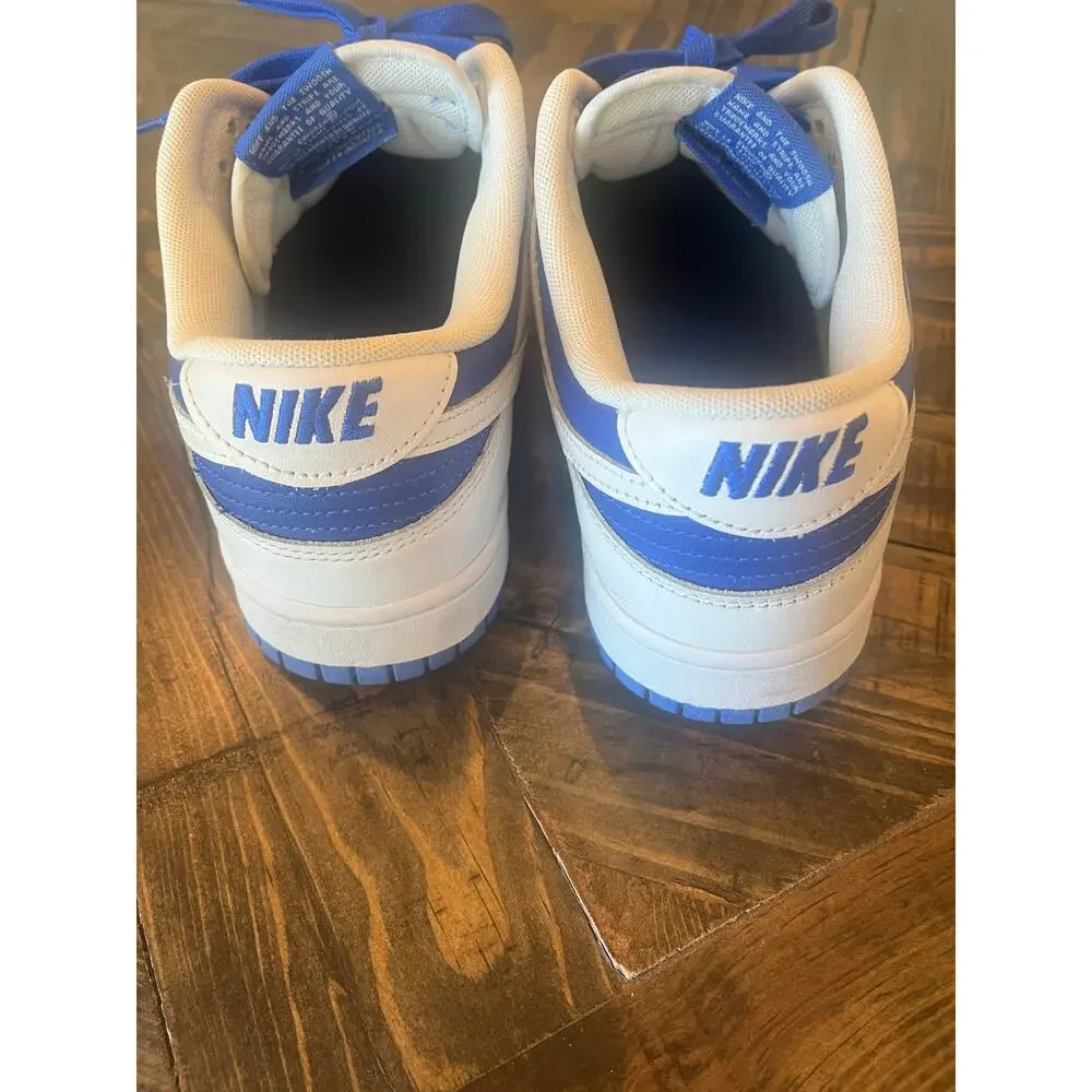 Nike Dunk Low Top Sneaker Head Men 10 Race Blue Royal Streetwear Preppy Grunge